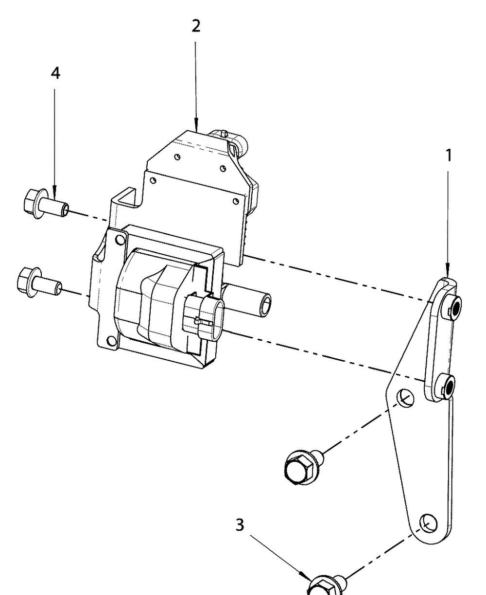 Engine Group - Ignition Coil Diagram and Parts List for 076355-03  Briggs and Stratton Generator